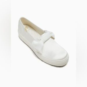 BRAND NEW IN BOX Keds x Kate Spade satin bow slip on sneaker
